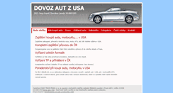 Desktop Screenshot of dovozautzusa.cz