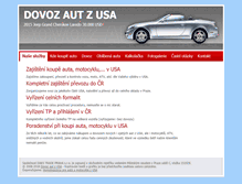 Tablet Screenshot of dovozautzusa.cz